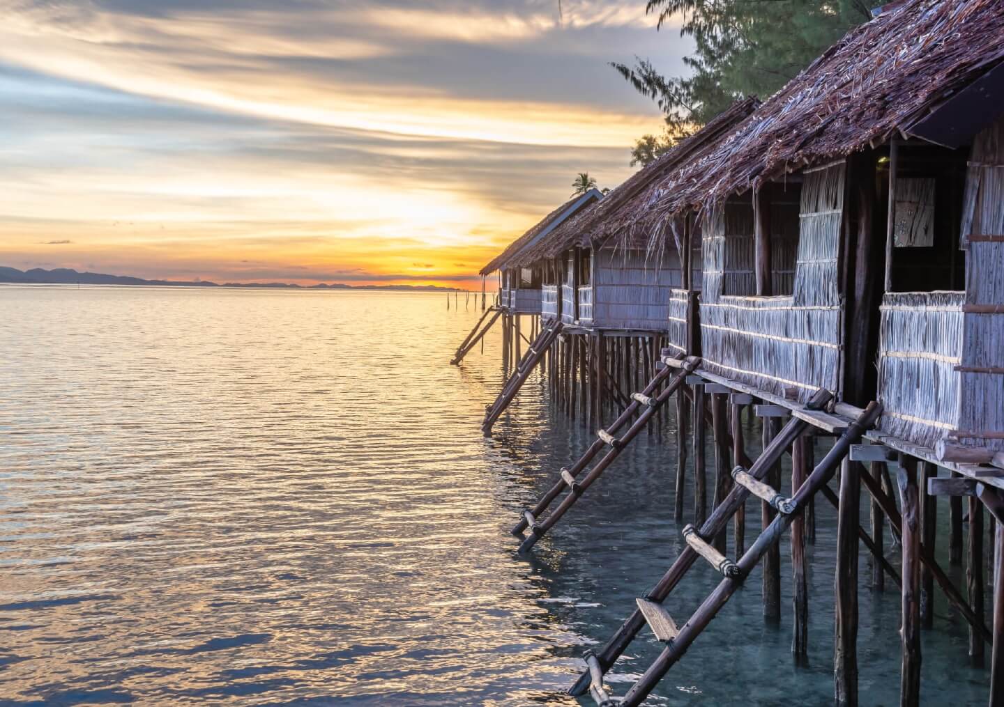 superior water cottage at Kri Eco Resort