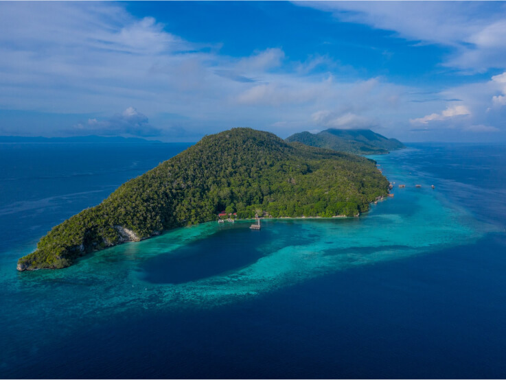 Kri Island Aerial Photo