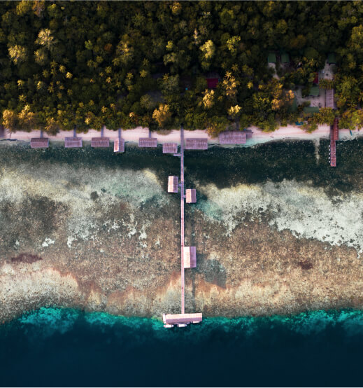 A whole Kri Eco Resort aerial photo