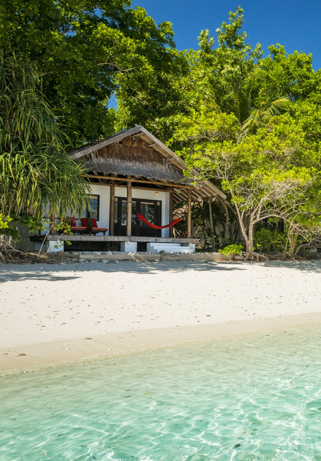 sentani beach view at Kri Eco Resort, Papua Diving Resorts