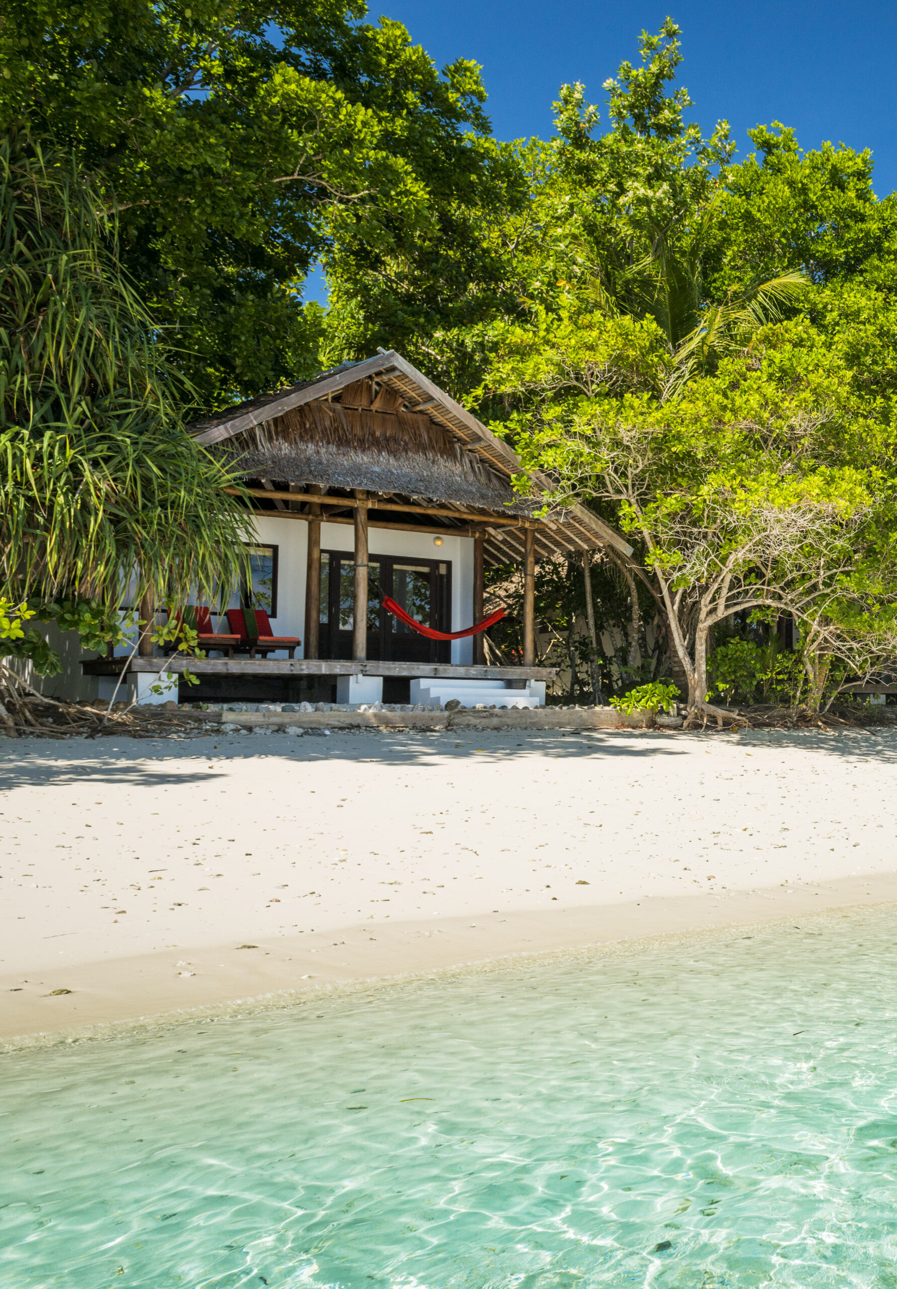 sentani beach view at Kri Eco Resort, Papua Diving Resorts