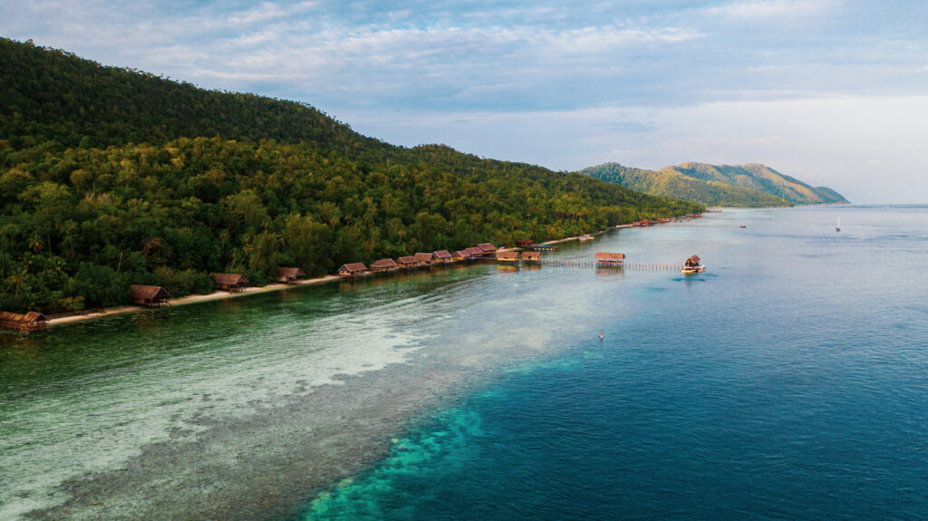 kri aerial photo by papua diving team