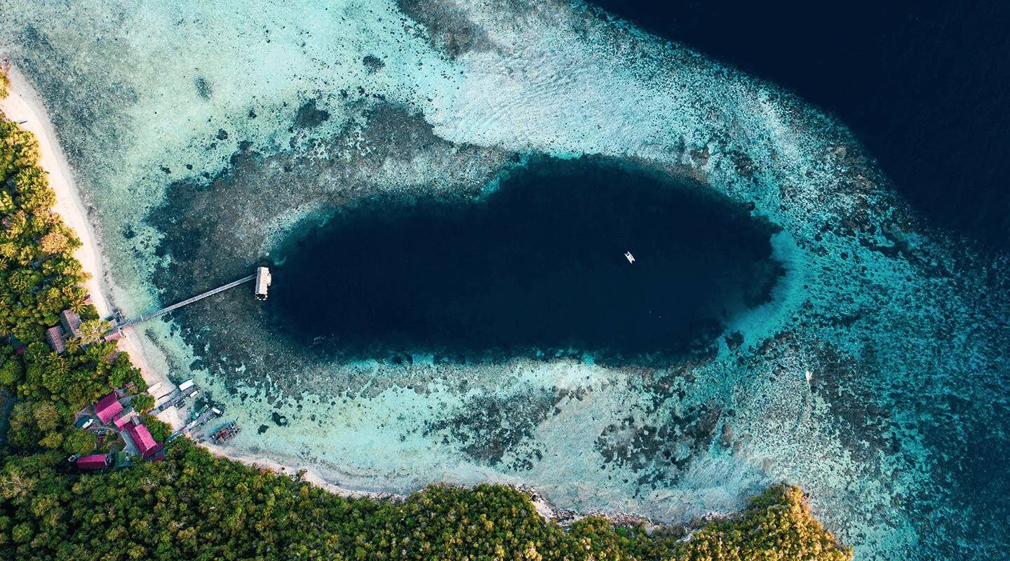 beach view from one of papua diving resort