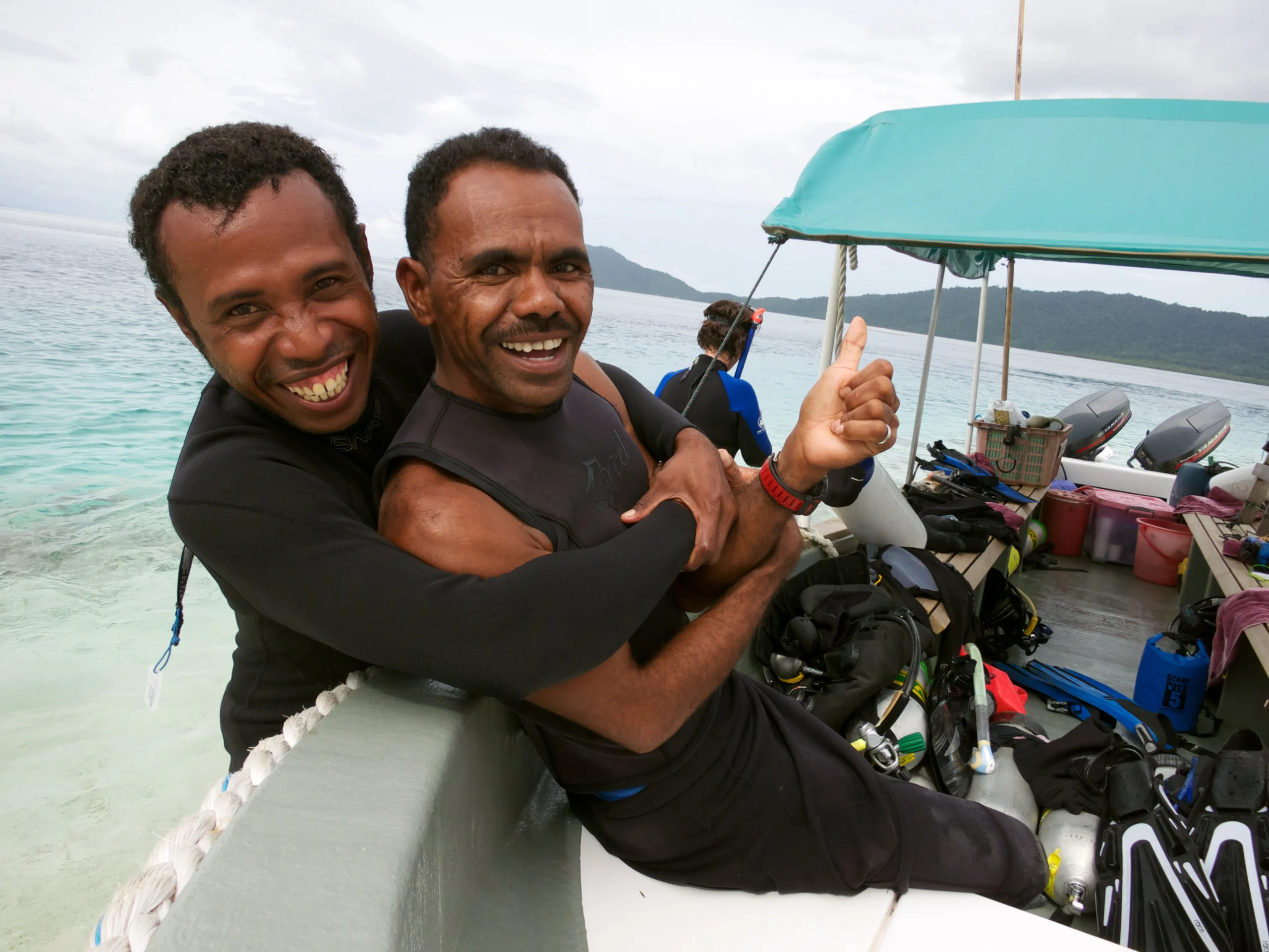 Lius and Nathan Raja Ampat piooneer dive guides