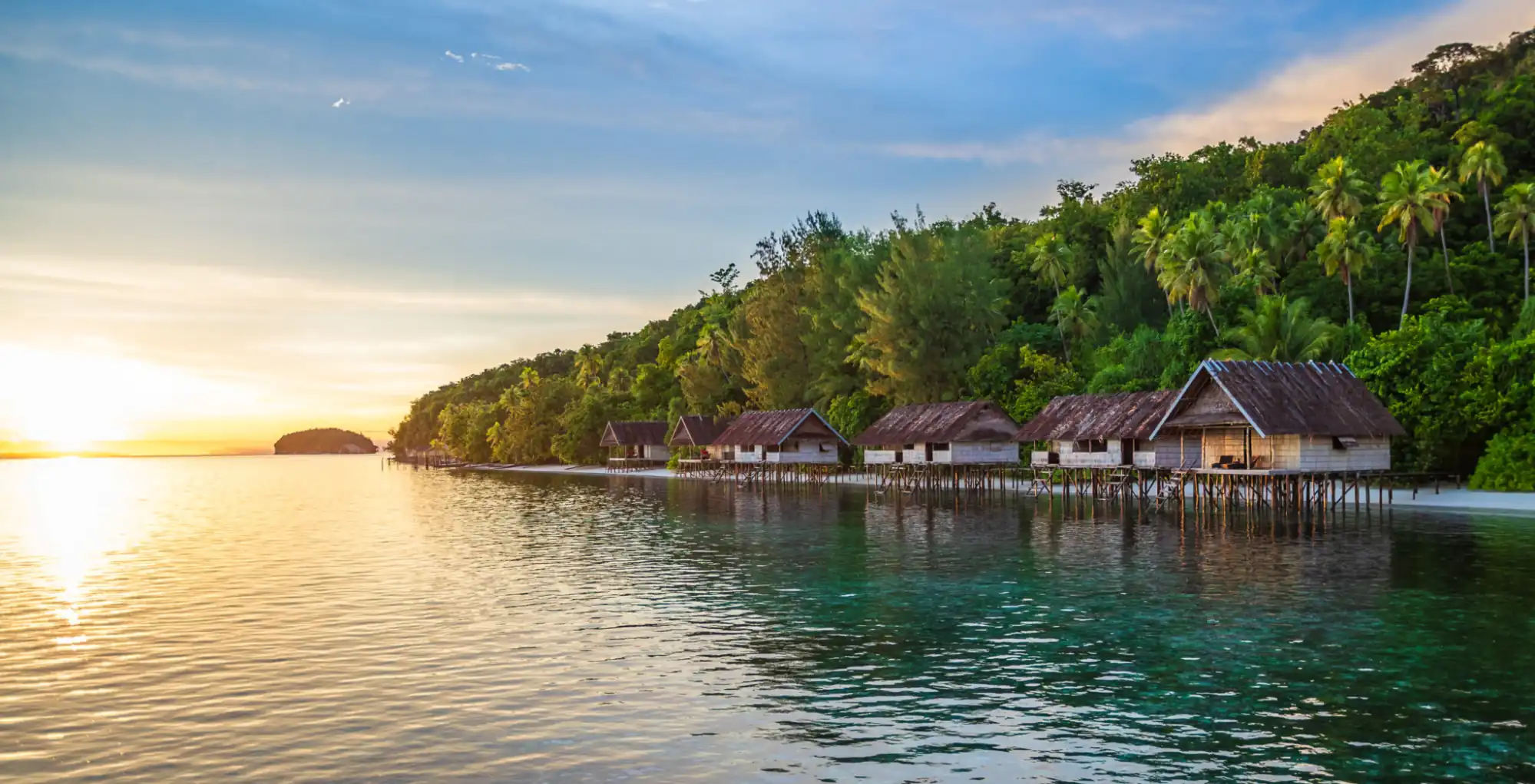 papua diving resorts beautiful view